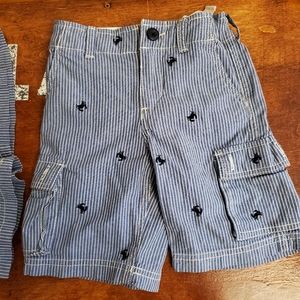 Baby Gap Blue & White Striped Cargo Shorts
